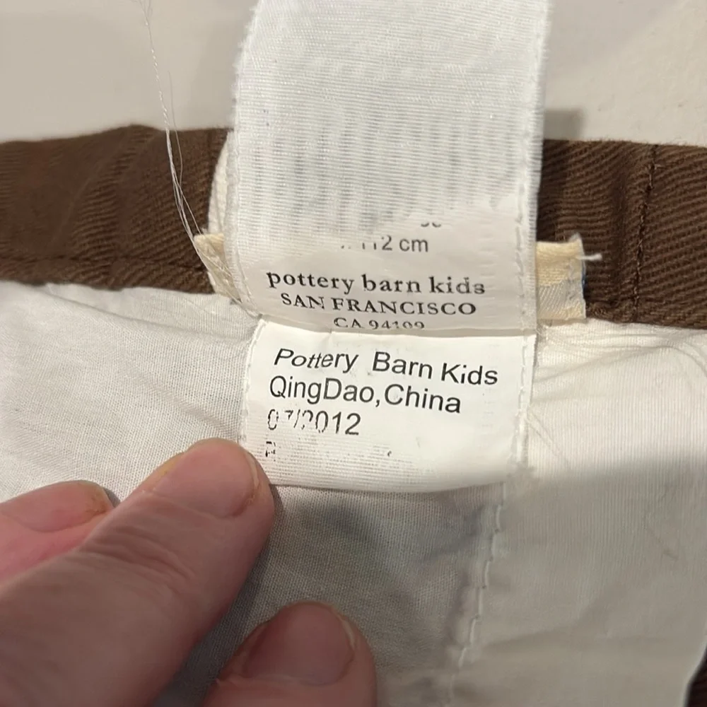 Pottery barn kids - Brown Valance Curtain.  Window treatment. Set of 2.